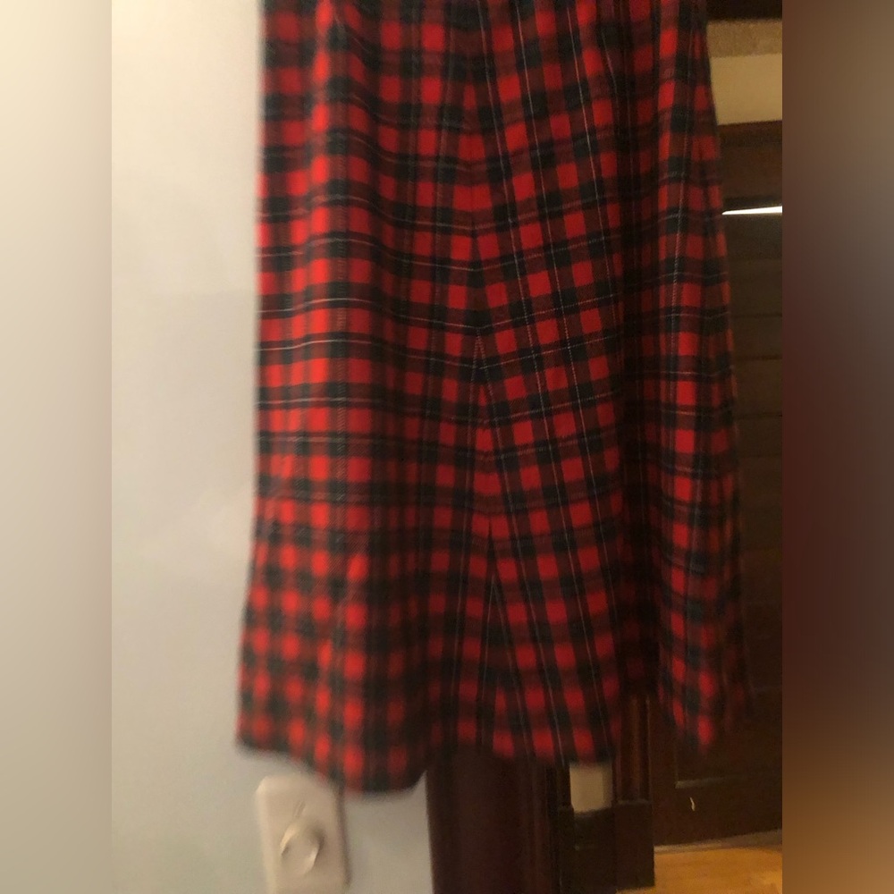 Vintage Pendleton wool Tartan Plaid A-Line Skirt-waist Sz 26” length 27”